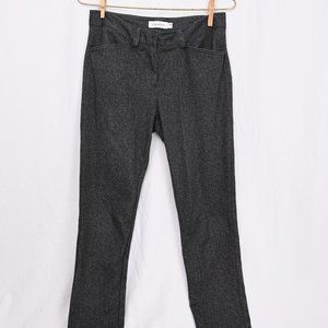 Calvin Klein Charcoal Crop Dress Slacks - Sz 2 - Slight Taper / Slight Stretch